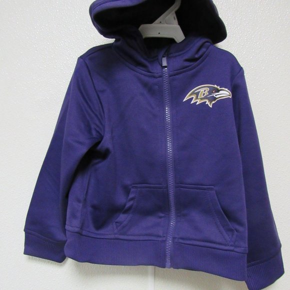 NFL Baltimore Ravens Boys Purple Hooded Jacket - Picture 1 of 5